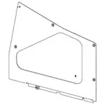 AT222970 John Deere 450H 550H 650H Dozer Right Engine Side Shield