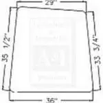 AT214163 John Deere Glass Front R/H