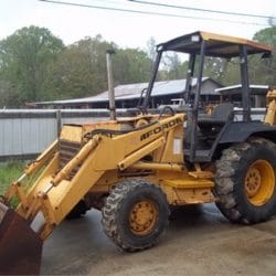 SALVAGE FORD 455D BACKHOE FOR PARTS GULF SOUTH EQUIPMENT SALES BATON ROUGE LOUISIANA