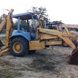 SALVAGE CASE 580SL BACKHOE FOR PARTS GULF SOUTH EQUIPMENT SALES BATON ROUGE LOUISIANA