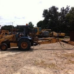 SALVAGE CASE 590SL BACKHOE FOR PARTS GULF SOUTH EQUIPMENT SALES BATON ROUGE LOUISIANA