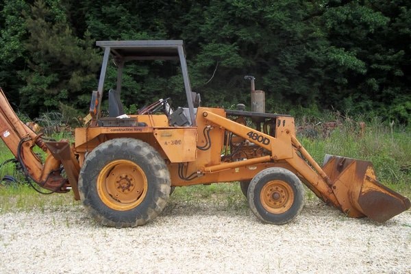 SALVAGE CASE 480D BACKHOE FOR PARTS GULF SOUTH EQUIPMENT SALES BATON ROUGE LOUISIANA