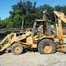 SALVAGE CASE 580SE BACKHOE FOR PARTS GULF SOUTH EQUIPMENT SALES BATON ROUGE LOUISIANA