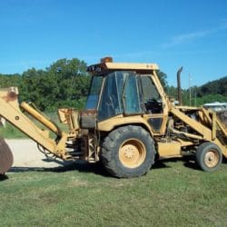 SALVAGE CASE 580SK BACKHOE FOR PARTS GULF SOUTH EQUIPMENT SALES BATON ROUGE LOUISIANA
