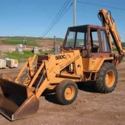 SALVAGE CASE 580C BACKHOE FOR PARTS GULF SOUTH EQUIPMENT SALES BATON ROUGE LOUISIANA