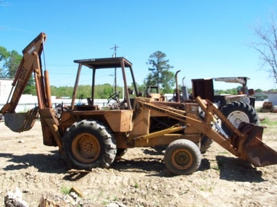 SALVAGE CASE 580C BACKHOE FOR PARTS GULF SOUTH EQUIPMENT SALES BATON ROUGE LOUISIANA
