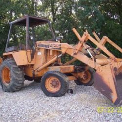 SALVAGE CASE 580CK BACKHOE FOR PARTS GULF SOUTH EQUIPMENT SALES BATON ROUGE LOUISIANA