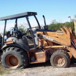 SALVAGE CASE 590SM BACKHOE FOR PARTS GULF SOUTH EQUIPMENT SALES BATON ROUGE LOUISIANA