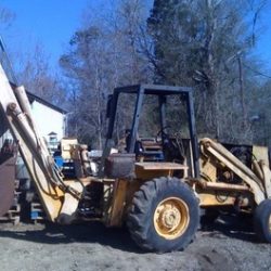 SALVAGE CASE 680G BACKHOE FOR PARTS GULF SOUTH EQUIPMENT SALES BATON ROUGE LOUISIANA