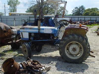 SALVAGE FORD NEW HOLLAND 2110 TRACTOR FOR PARTS GULF SOUTH EQUIPMENT SALES BATON ROUGE LOUISIANA