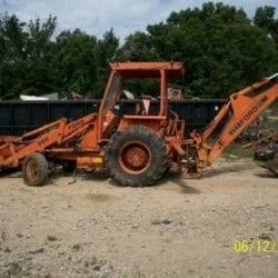 SALVAGE FORD 555 BACKHOE FOR PARTS GULF SOUTH EQUIPMENT SALES BATON ROUGE LOUISIANA