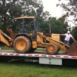 SALVAGE FORD 555C BACKHOE FOR PARTS GULF SOUTH EQUIPMENT SALES BATON ROUGE LOUISIANA