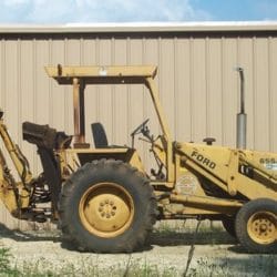 SALVAGE FORD 655A BACKHOE FOR PARTS GULF SOUTH EQUIPMENT SALES BATON ROUGE LOUISIANA