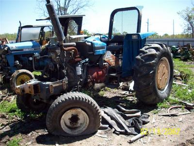 SALVAGE FORD NEW HOLLAND 6640 TRACTOR FOR PARTS GULF SOUTH EQUIPMENT SALES BATON ROUGE LOUISIANA