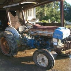 SALVAGE FORD 3910 TRACTOR FOR PARTS GULF SOUTH EQUIPMENT SALES BATON ROUGE LOUISIANA