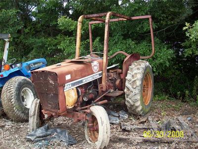 SALVAGE INTERNATIONAL HARVESTER 384 TRACTOR FOR PARTS GULF SOUTH EQUIPMENT SALES BATON ROUGE LOUISIANA
