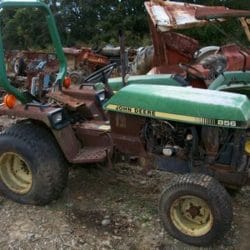 SALVAGE JOHN DEERE 856 TRACTOR IN FOR PARTS GULF SOUTH EQUIPMENT SALES BATON ROUGE LOUISIANA