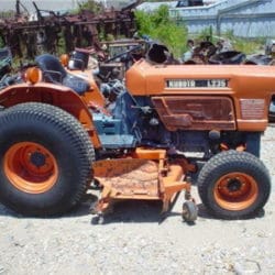 SALVAGE KUBOTA L235 TRACTOR FOR PARTS GULF SOUTH EQUIPMENT SALES BATON ROUGE LOUISIANA