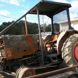 SALVAGE KUBOTA L5750 4WD TRACTOR FOR PARTS GULF SOUTH EQUIPMENT SALES BATON ROUGE LOUISIANA