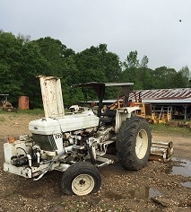 SALVAGE FORD 6610 TRACTOR FOR PARTS GULF SOUTH EQUIPMENT SALES BATON ROUGE LOUISIANA