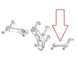 AT203518 DEERE LOADER LINK, BUCKET TO BELLCRANK 444H NEW NON-OEM