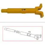 AT221027 DEERE 700H LT 700J LT DOZER TRACK ADJUSTER ASSEMBLY. NEW, NON-OEM.