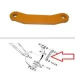 D150608 CASE 580K 580SK BACKHOE BUCKET SIDE LINK