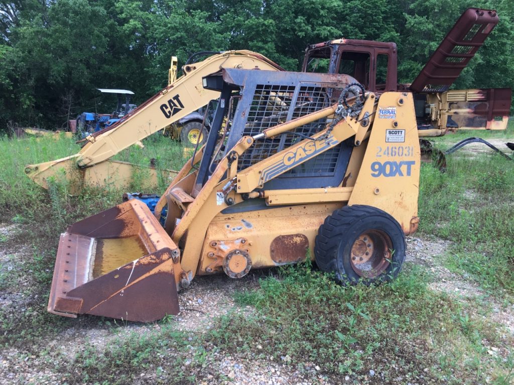 SALVAGE CASE 90xt skid steer FOR PARTS GULF SOUTH EQUIPMENT SALES BATON ROUGE LOUISIANA