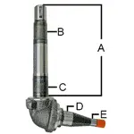 C5NN3105M FORD SPINDLE, R/H KEYED TYPE
