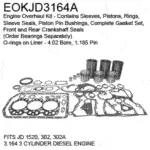 EOKJD3164A JOHN DEERE 1520 302 302A ENGINE OVERHAUL KIT