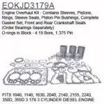 EOKJD3179A JOHN DEERE ENGINE OVERHAUL KIT. NEW, NON-OEM.
