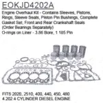 EOKJD4202A JOHN DEERE ENGINE OVERHAUL KIT. NEW, NON-OEM.
