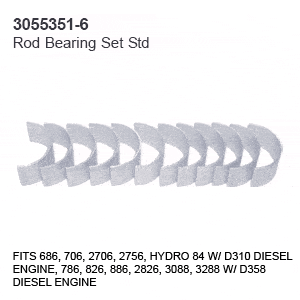 3055351-6 CASE/IN ROD BEARING SET - STANDARD