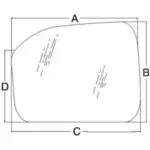 E0NN9400246BA FORD / NEW HOLLAND CAB GLASS