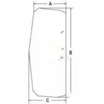T205205 JOHN DEERE GLASS DOOR, L/H NEW NON-OEM