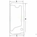 4651657 JOHN DEERE UPPER DOOR GLASS NEW NON-OEM