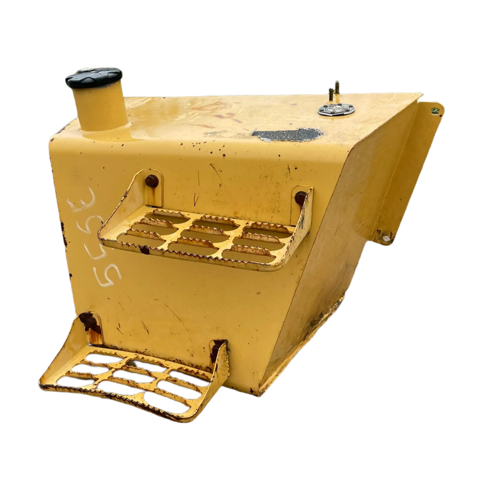 85801220 555E LB75 SERIES BACKHOE FUEL TANK, GOOD USED TO PULL AND CHECK