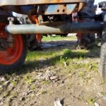 USED KUBOTA L185 2WD FRONT AXLE, COMPLETE