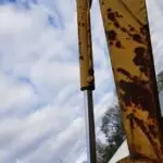 USED CAT 416 BACKHOE BUCKET CYLINDER