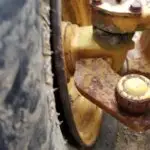 USED CAT 416 LEFT HAND FRONT SPINDLE