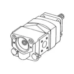 John Deere 644E Wheel Loader Hydraulic Pump -- AT103946 