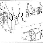AT105348 DEERE 690B EXCAVATOR DRIVE MOTOR, NEW NON-OEM