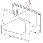 AT222207 DEERE 450H 550H 650H UP TO SERIAL NUMBER 893112 RIGHT HAND SIDE SHIELD. NEW, NON-OEM.