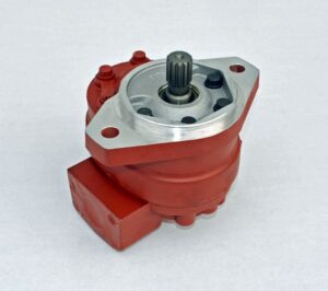AT74412 555 555A 555B DEERE LOADER HYDRAULIC PUMP 28 GPM, PRESSURE SIDE O-RING 1.25" I.D.. NEW, NON-OEM.