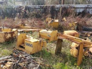 USED CASE BACKHOE FUEL AND HYDRAULIC TANKS