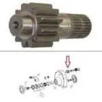 T81193 DEERE 450E STANDARD TRACK DOZER PINION