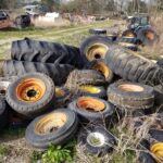 USED TRACTOR BACKHOE WHEEL LOADER AND FORKLIFT RIMS AND TIRES