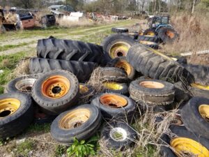 USED TRACTOR BACKHOE WHEEL LOADER AND FORKLIFT RIMS AND TIRES