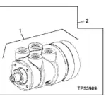 AT330804 DEERE 624G WHEEL LOADER STEERING MOTOR, NEW NON-OEM