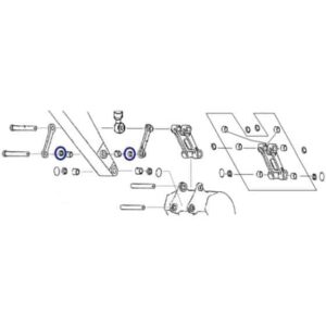 2445R138D7 KOBELCO SK300-4 SEAL, DOGBONE TO DIPPER